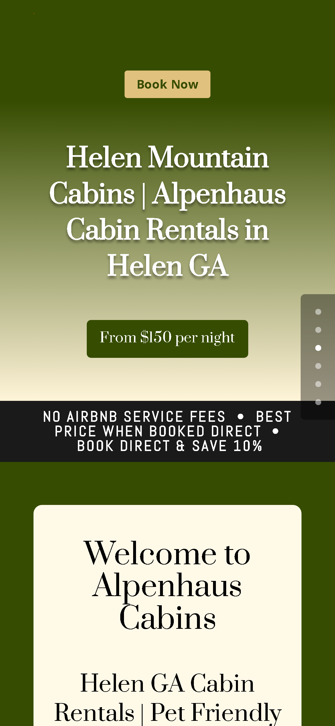 Mobile homepage